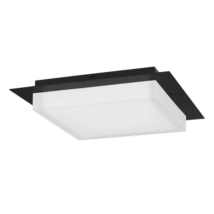 Alteck - AFM0015-3CCT-W-BK - LED Flush Mount - Foursquare - Sand Black