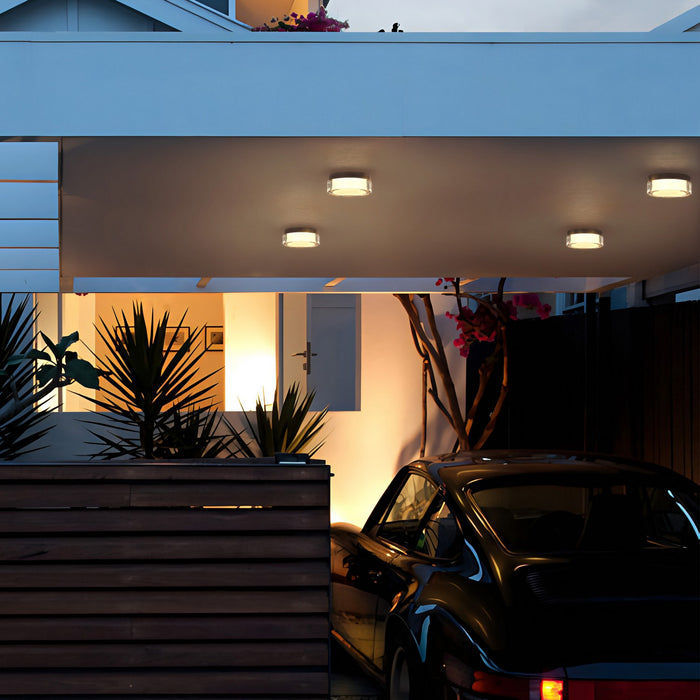 Alteck - AFM0016-3CCT-W-BK - LED Flush Mount - Sunspot - Sand Black