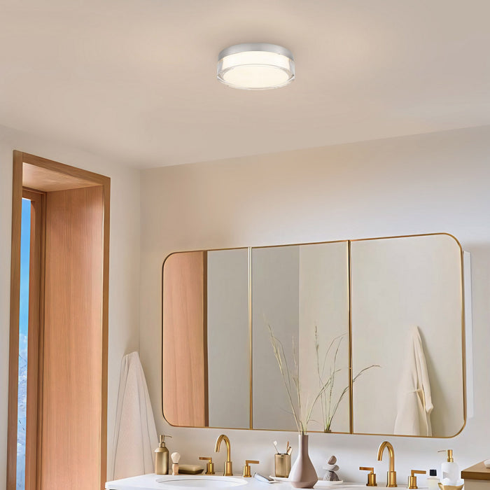 Alteck - AFM0017-3CCT-W-BSS - LED Flush Mount - Sunspot - Brushed Stainless Steel