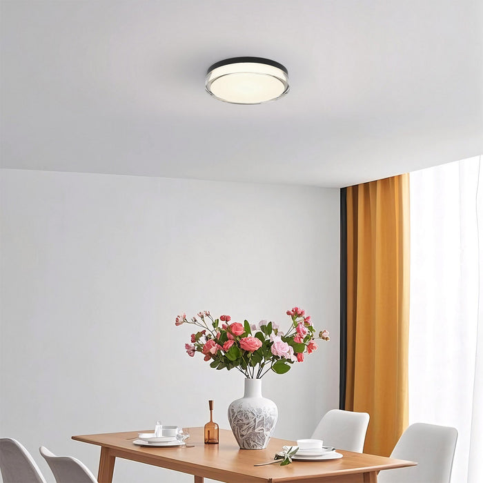Alteck - AFM0018-3CCT-W-BK - LED Flush Mount - Sunspot - Sand Black