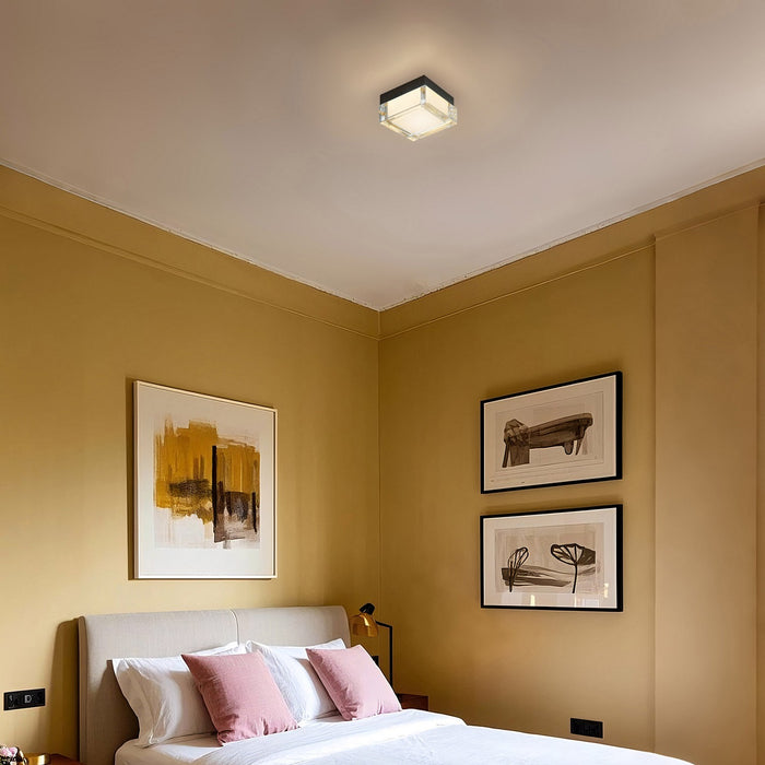 Alteck - AFM0019-3CCT-W-BK - LED Flush Mount - Box - Sand Black