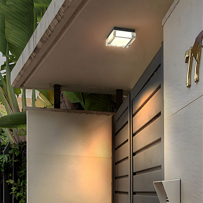 Alteck - AFM0019-3CCT-W-BK - LED Flush Mount - Box - Sand Black