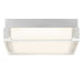 Alteck - AFM0020-3CCT-W-BSS - LED Flush Mount - Box - Brushed Stainless Steel