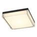 Alteck - AFM0021-3CCT-W-BK - LED Flush Mount - Box - Sand Black