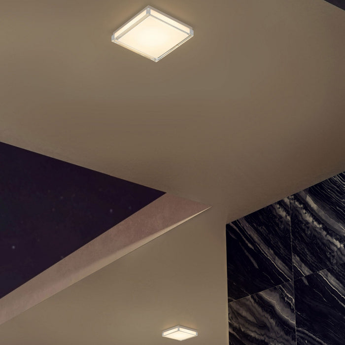 Alteck - AFM0021-3CCT-W-BSS - LED Flush Mount - Box - Brushed Stainless Steel