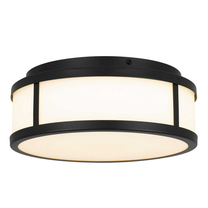 Alteck - AFM0022-3CCT-W-BK - LED Flush Mount - Panel Round - Sand Black