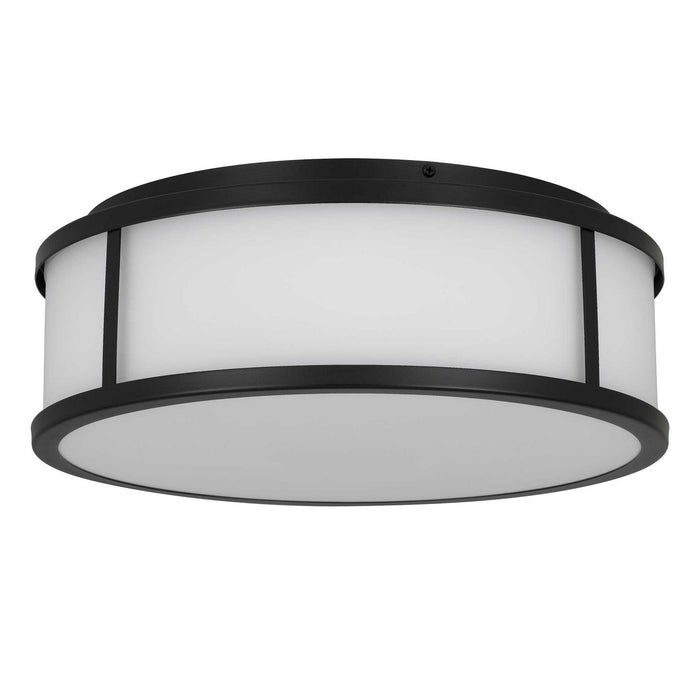 Alteck - AFM0023-3CCT-W-BK - LED Flush Mount - Panel Round - Sand Black