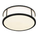 Alteck - AFM0023-3CCT-W-BK - LED Flush Mount - Panel Round - Sand Black