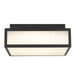 Alteck - AFM0024-3CCT-W-BK - LED Flush Mount - Panel Square - Sand Black