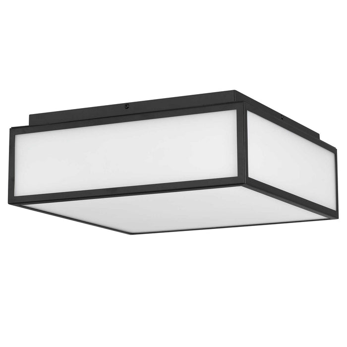 Alteck - AFM0025-3CCT-W-BK - LED Flush Mount - Panel Square - Sand Black