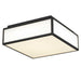 Alteck - AFM0025-3CCT-W-BK - LED Flush Mount - Panel Square - Sand Black