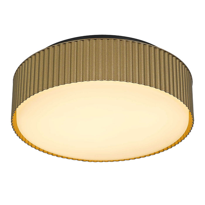 Alteck - AFM0064-5CCT-W-BK/PB - LED Flush Mount - CHANNEL - Sand Black