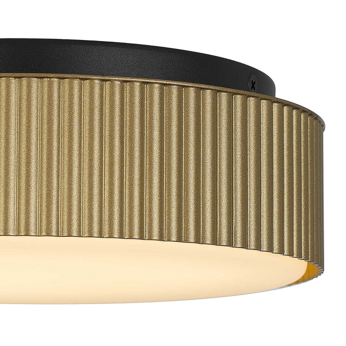 Alteck - AFM0064-5CCT-W-BK/PB - LED Flush Mount - CHANNEL - Sand Black