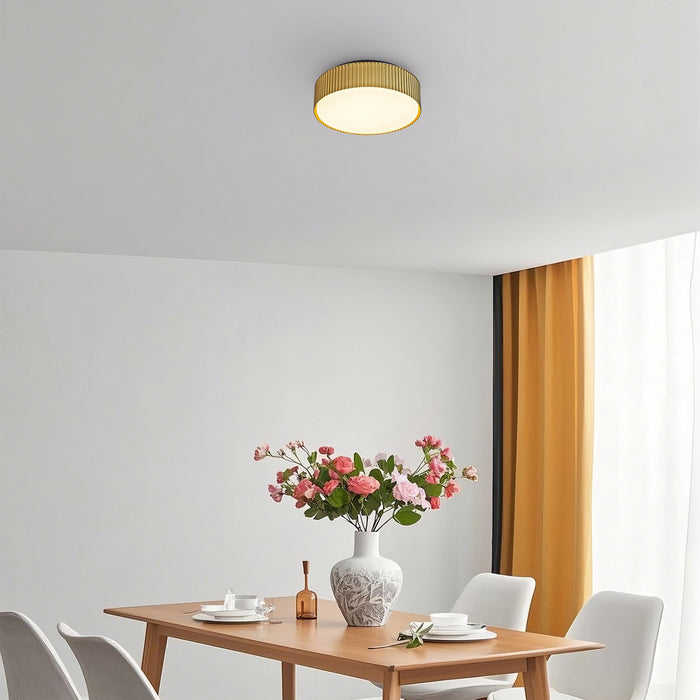 Alteck - AFM0064-5CCT-W-BK/PB - LED Flush Mount - CHANNEL - Sand Black