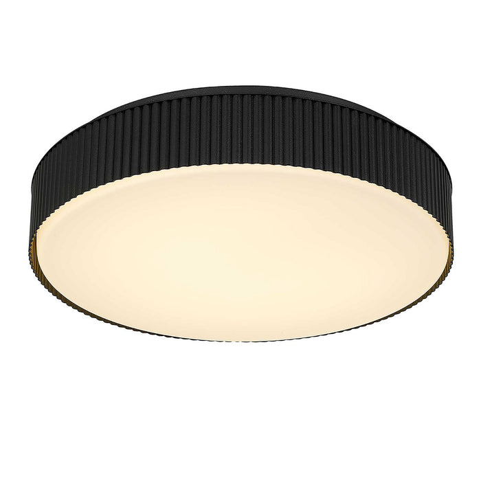 Alteck - AFM0065-5CCT-W-BK - LED Flush Mount - CHANNEL - Sand Black