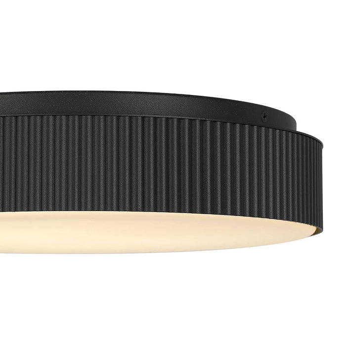 Alteck - AFM0065-5CCT-W-BK - LED Flush Mount - CHANNEL - Sand Black