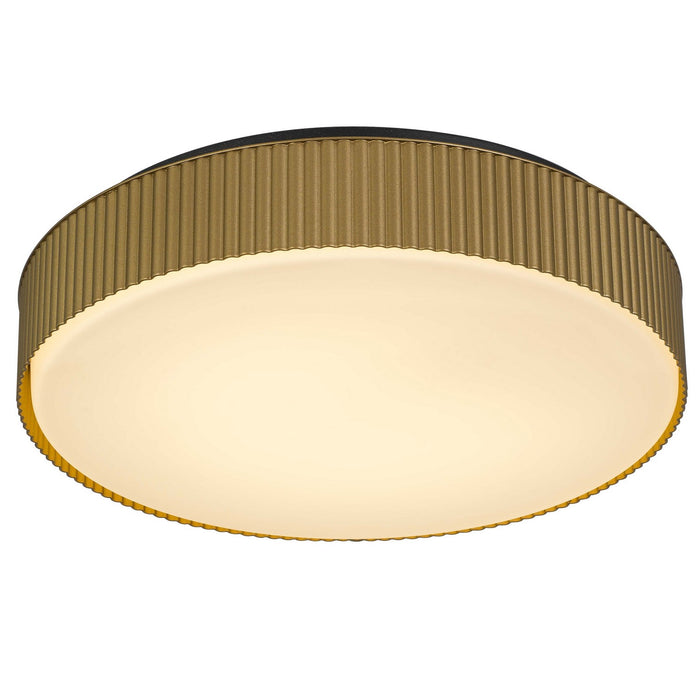 Alteck - AFM0065-5CCT-W-BK/PB - LED Flush Mount - CHANNEL - Sand Black