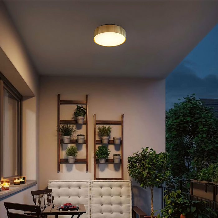 Alteck - AFM0065-5CCT-W-BK/PB - LED Flush Mount - CHANNEL - Sand Black