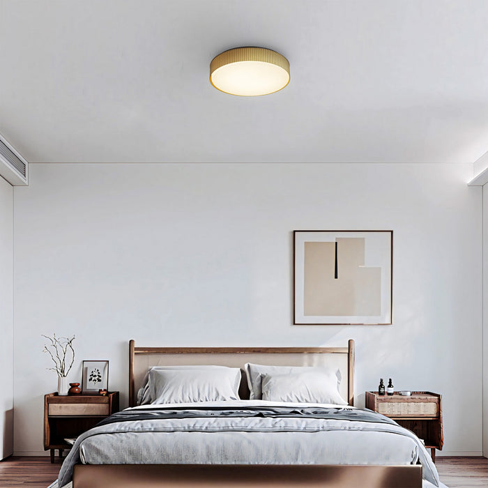 Alteck - AFM0065-5CCT-W-BK/PB - LED Flush Mount - CHANNEL - Sand Black