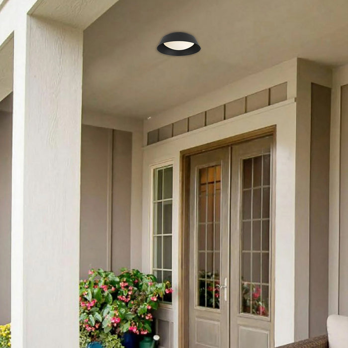 Alteck - AFM0066-5CCT-W-BK - LED Flush Mount - Pez - Sand Black
