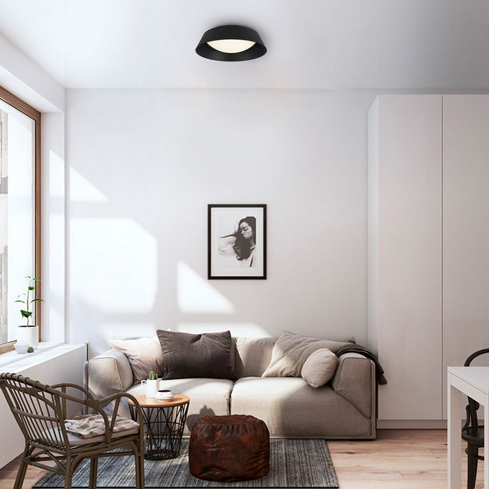 Alteck - AFM0067-5CCT-W-BK - LED Flush Mount - Pez - Sand Black