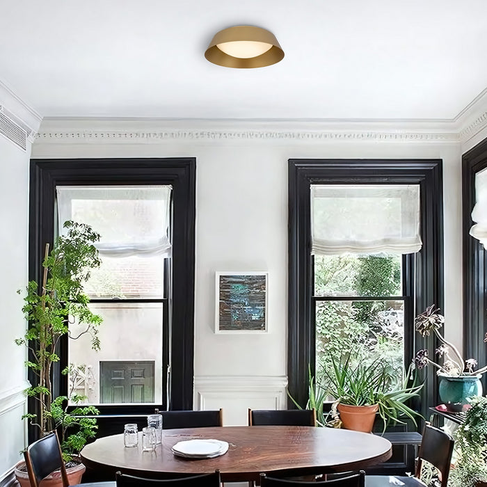 Alteck - AFM0067-5CCT-W-PB - LED Flush Mount - Pez - Painted Brass