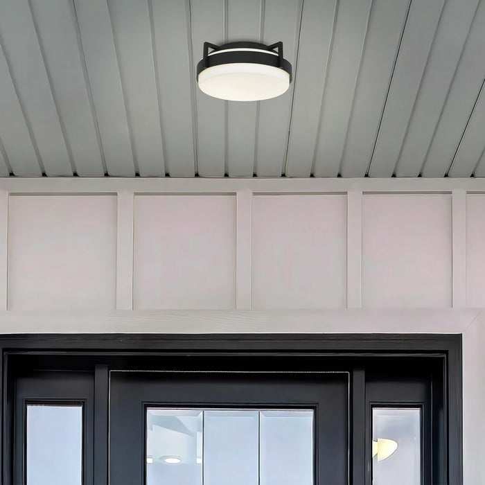 Alteck - AFM0085-5CCT-W-BK - LED Flush Mount - Ted - Sand Black