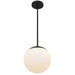 Alteck - AP0072-5CCT-W-BK - LED Pendant - Rondure - Sand Black