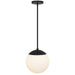 Alteck - AP0072-5CCT-W-BK - LED Pendant - Rondure - Sand Black