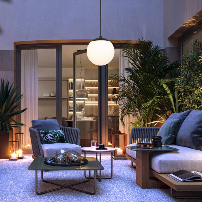 Alteck - AP0072-5CCT-W-BK - LED Pendant - Rondure - Sand Black