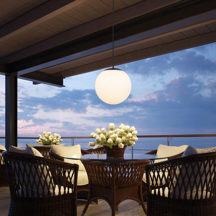 Alteck - AP0074-5CCT-W-BK - LED Pendant - Rondure - Sand Black