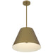 Alteck - AP0077-5CCT-W-PB - LED Pendant - Jaz - Painted brass