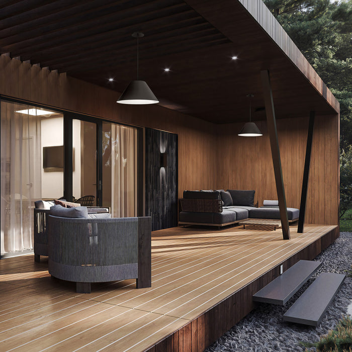 Alteck - AP0078-5CCT-W-BK - LED Pendant - Jaz - Sand Black