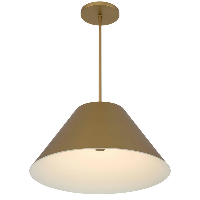 Alteck - AP0078-5CCT-W-PB - LED Pendant - Jaz - Painted brass