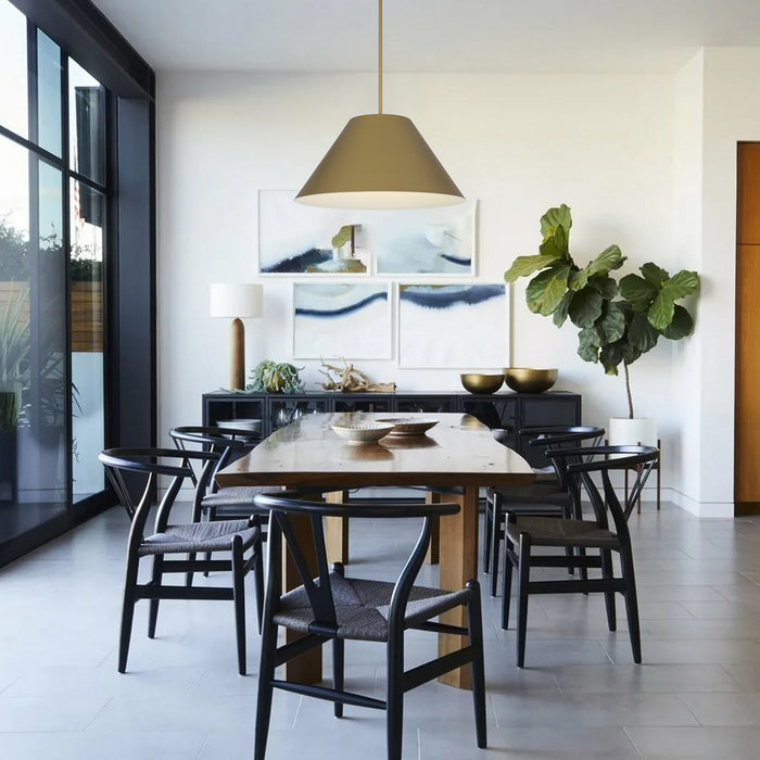 Alteck - AP0078-5CCT-W-PB - LED Pendant - Jaz - Painted brass