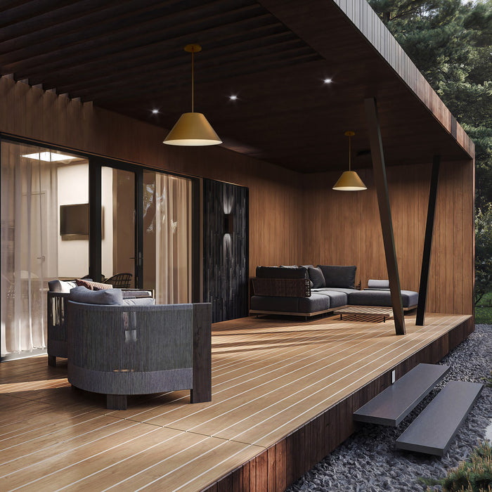 Alteck - AP0078-5CCT-W-PB - LED Pendant - Jaz - Painted brass