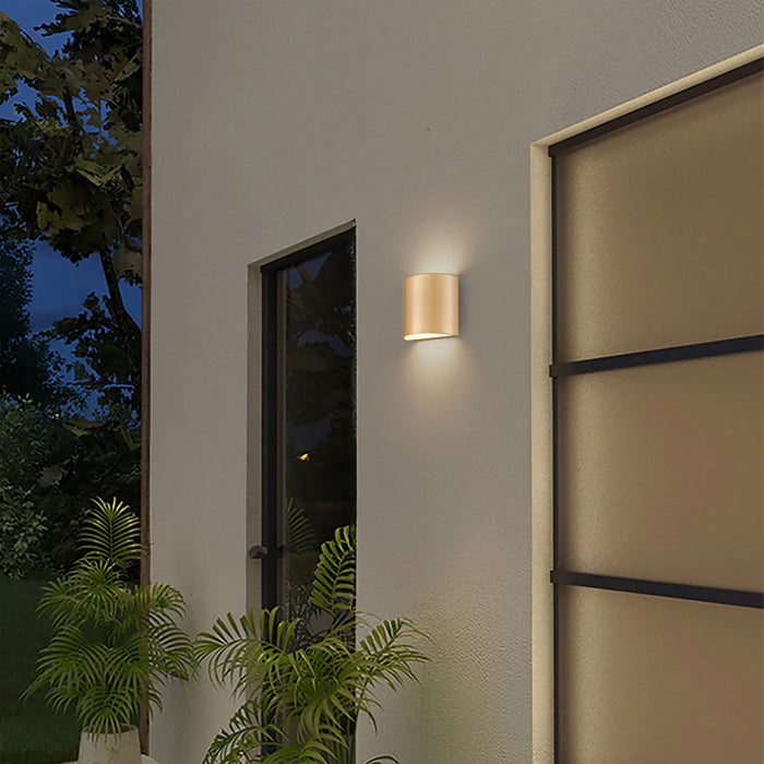 Alteck - AW0028-3CCT-W-BB - LED Wall Sconce - Veil - Brushed Brass