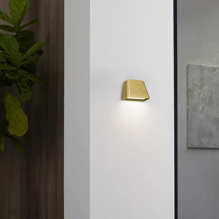 Alteck - AW0031-3CCT-W-BB - LED Wall Sconce - Bull - Brushed Brass