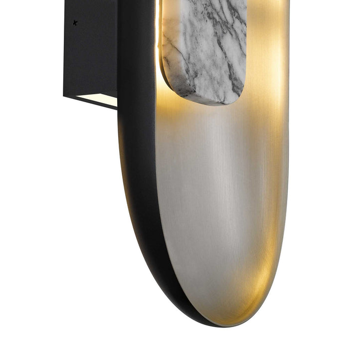 Alteck - AW0042-3CCT-W-BK/BA - LED Wall Sconce - Marilyn - Sand Black