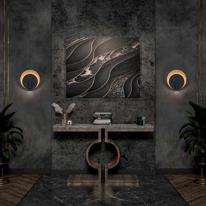 Alteck - AW0089-3CCT-W-BK/PB - LED Wall Sconce - Eclipse - Sand Black