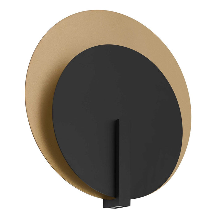 Alteck - AW0091-3CCT-W-BK/PB - LED Wall Sconce - Eclipse - Sand Black
