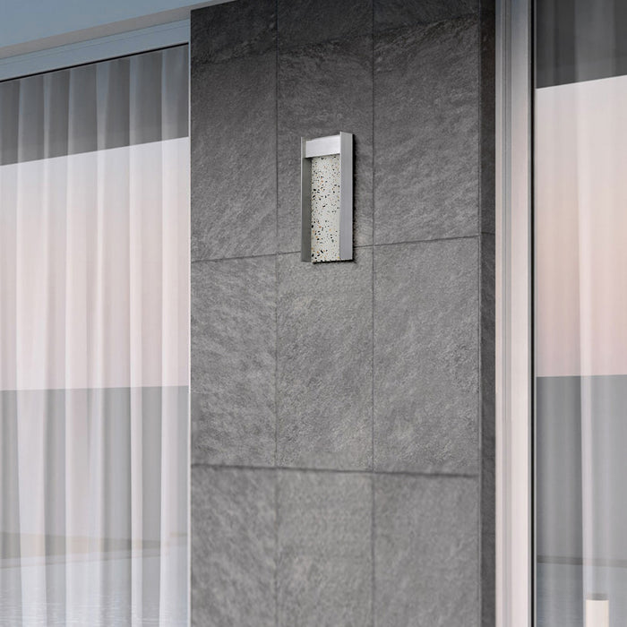Alteck - AW0095-3CCT-W-BA - LED Wall Sconce - Terrazzo - Brushed Aluminum