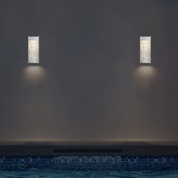 Alteck - AW0095-3CCT-W-BA - LED Wall Sconce - Terrazzo - Brushed Aluminum