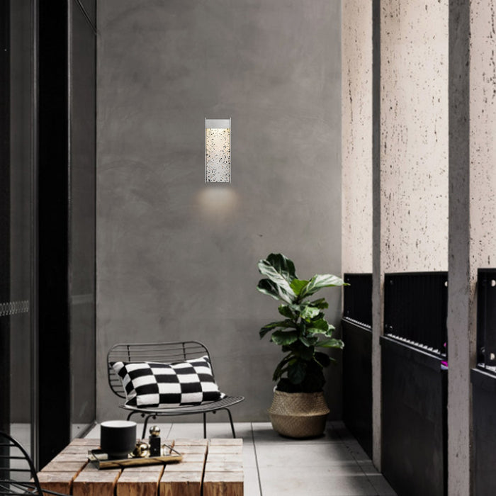 Alteck - AW0095-3CCT-W-BA - LED Wall Sconce - Terrazzo - Brushed Aluminum