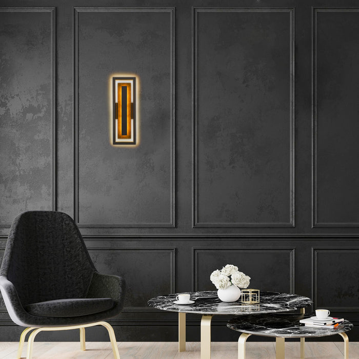 Alteck - AW0099-3CCT-W-DB - LED Wall Sconce - Panels - Dark Bronze