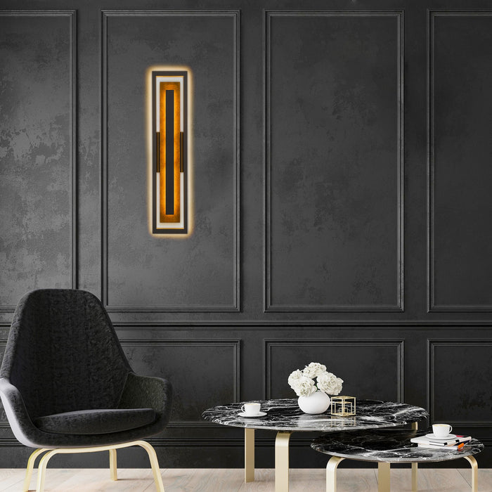 Alteck - AW0101-3CCT-W-DB - LED Wall Sconce - Panels - Dark Bronze