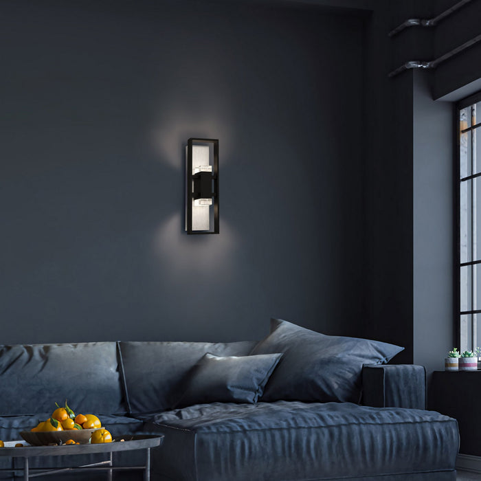 Alteck - AW0106-3CCT-W-BK - LED Wall Sconce - Mars - Sand Black