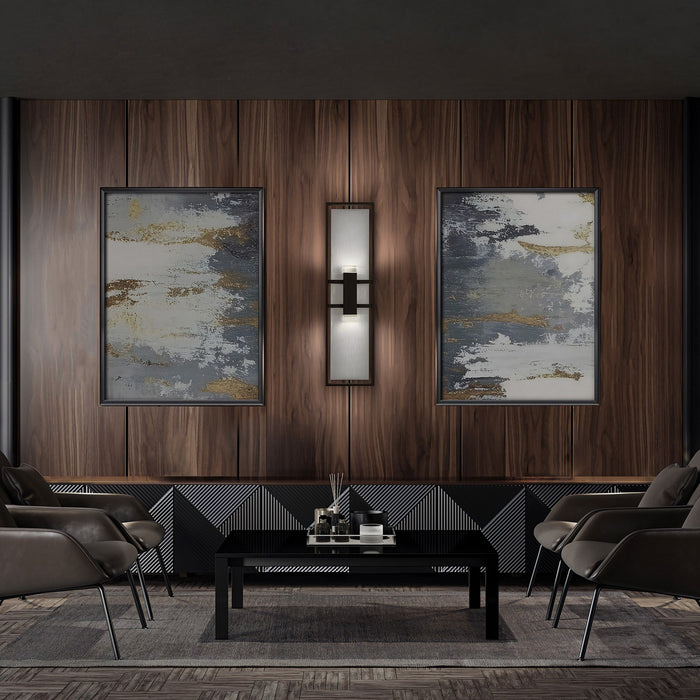 Alteck - AW0108-3CCT-W-BK - LED Wall Sconce - Mars - Sand Black