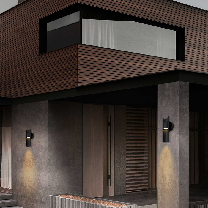 Alteck - AW0113-3CCT-W-BK - LED Wall Sconce - Hugo - Sand Black