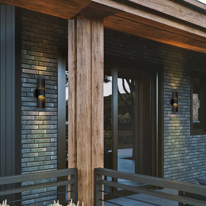 Alteck - AW0114-3CCT-W-BK - LED Wall Sconce - Hugo - Sand Black